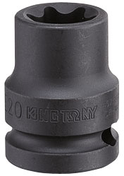 купить KING TONY 657526M    KING TONY Головка торцевая ударная TORX Е-стандарт 3/4", E26, L = 56 мм