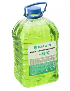 Жидкость стеклоомывателя зимняя -25С, ПЭТ 4 л GARWIN