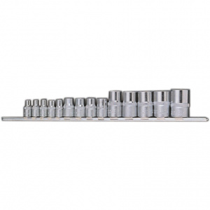 Набор головок Е-профиль Е4-Е24 1/4", 3/8", 1/2" 14пр.