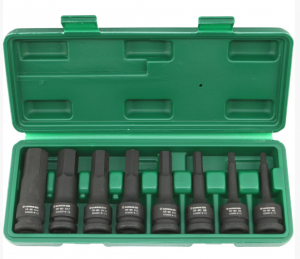 Набор ударных шестигранников 1/2" HEX 8 пр. 5-19 мм, 78 мм GARWIN PRO