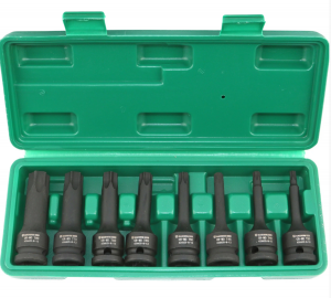 Набор ударных TORX 1/2" 8 пр. T30-T80, 78 мм GARWIN PRO