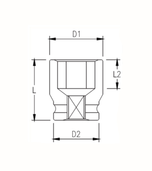 купить GARWIN 626556-1 Набор ударных головок 1" 15 пр. 22-60 мм