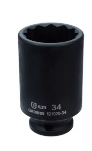  купить головка торцевая ударная глубокая 1/2" 12 гр. 34 мм garwin industrial