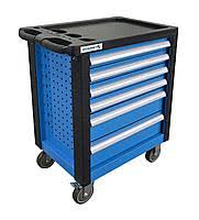 купить HOEGERT HT7G046 Тележка инструментальная 6 ящиков, усиленный пластиковый верх. 