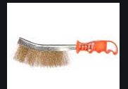 купить SPARTA 748505 Щетка металлическая с пластмассовой ручкой латунированная