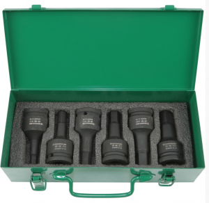 Набор ударных шестигранников 3/4" HEX 6 пр. 12-24 мм, 100 мм GARWIN PRO