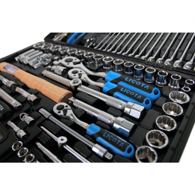 купить Набор инструмента 1/4", 3/8", 1/2", 6 и 12 гр. 131 пр. LICOTA