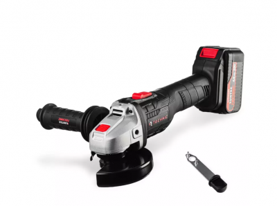 купить RUNTEC RT-AG1000T Шлифмашина угловая аккумуляторная RUNTEC TECHNIC 125 мм, 20В, 2*4Ач, 1000Вт