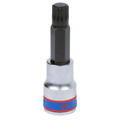 купить KING TONY 403614 Насадка (бита) торцевая 1/2", SPLINE, M14, L = 80 мм KING TONY 403614