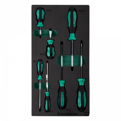 купить GARWIN 646250 Набор отверток стандартных 7 пр. в ложементе EVA