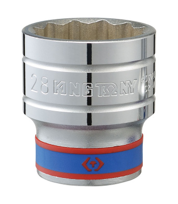 купить KING TONY 433025M   KING TONY Головка торцевая стандартная двенадцатигранная 1/2", 25 мм