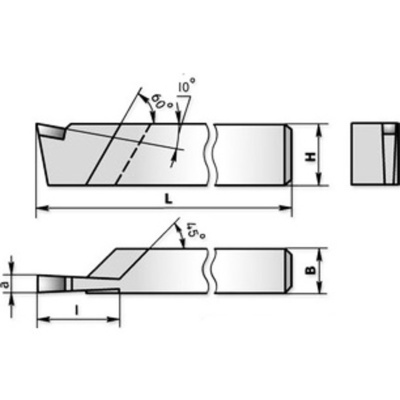 купить ХИЗ 170225-Т5К10 Резец отрезной 25х16х140 Т5К10