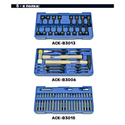 купить LICOTA AWX-2603BTSBK02 Телега инструментальная 366пр., 7 полок, пласт. стол., ложемент-кейс, сине-серая