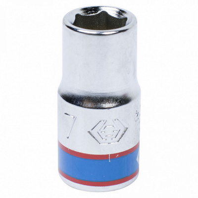 купить KING TONY 233507M Головка торцевая стандартная шестигранная 1/4", 7 мм KING TONY 233507M