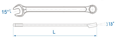 купить KING TONY 1061-10 KING TONY Ключ комбинированный 10 мм, удлиненный