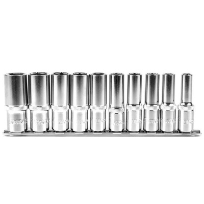 купить LICOTA TBS-23003 Набор глубоких торцевых головок 3/8" 12 гр. 8-22мм 10пр. на линейке