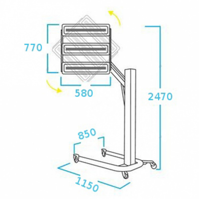 купить NORDBERG IF13 Сушка инфракрасная коротковолновая, 3 элемента