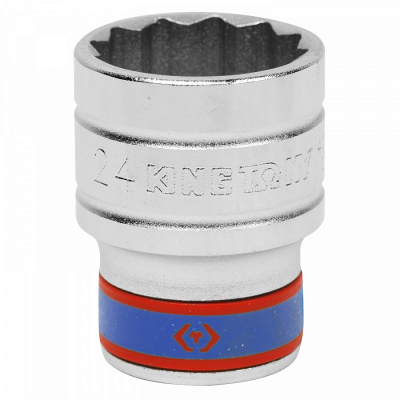 купить  433024M Головка торцевая стандартная двенадцатигранная 1/2", 24 мм KING TONY 433024M