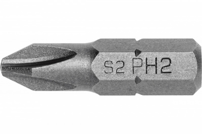 купить HOEGERT Биты PH2 25 мм, сталь S2, нитрид титана, 5 шт.