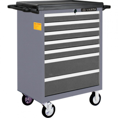 купить LICOTA AWX-2603GTSEK03 Телега инструментальная 293пр., 7 полок, пласт. стол., EVA, серая