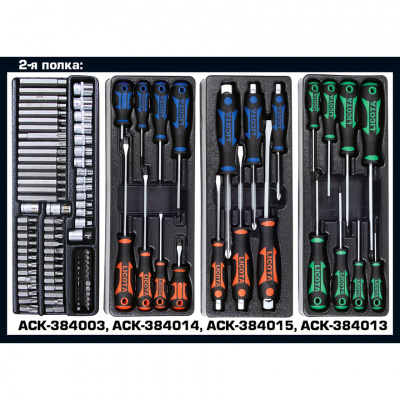 купить LICOTA AWX-2602RSK01 Телега инструментальная 287пр., 5 полок, красная