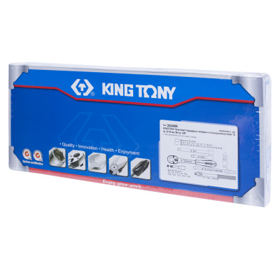 купить KING TONY 3034MR Набор торцевых головок с принадлежностями 3/8", двенадцатигранные, 6-19 мм 36 предметов