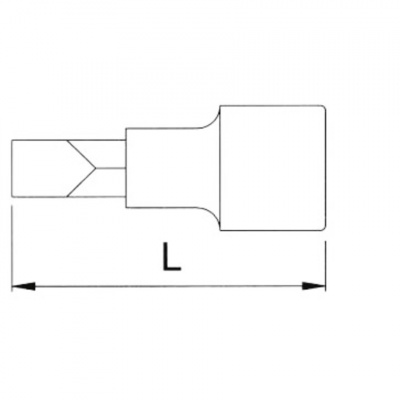 купить LICOTA H2SL045 Головка торцевая 1/4" с вставкой SL4,5