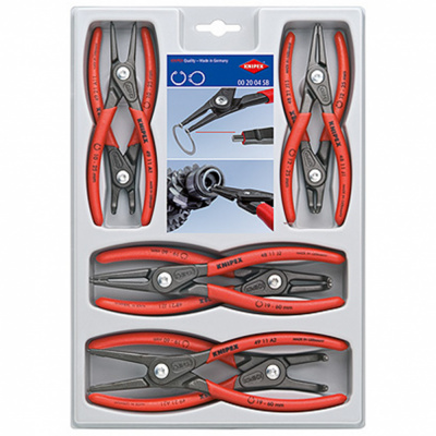 купить Knipex KN-002004SB Набор съемников стопорных колец, 8 предметов