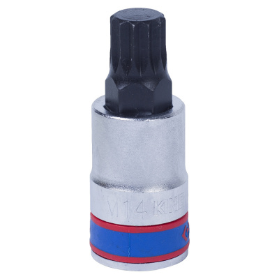 купить KING TONY 402614 Насадка (бита) торцевая 1/2", SPLINE, M14, L = 60 мм KING TONY 402614