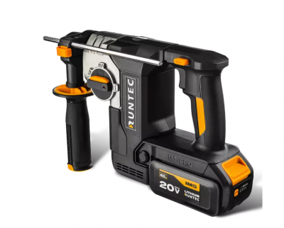 купить Перфоратор аккумуляторный RUNTEC PRO 2.3Дж, 20В, 2*4Ач, 750Вт