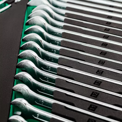 купить GARWIN PRO 646080 Набор ключей комбинированных 6-32 мм, трещоточных 8-24 мм и разрезных 8-22 мм, 37 предметов