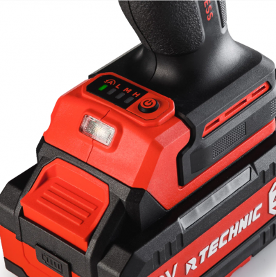 купить Гайковерт ударный аккумуляторный RUNTEC TECHNIC 1/2", 20В, 2*4Ач, 1000Нм
