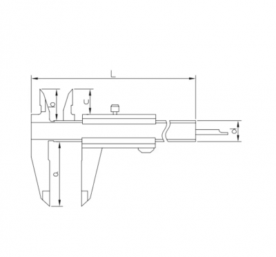 купить ASIMETO 343-04-4 Штангенциркуль нониусный 0,02 мм, 0-100 мм, подвижная рамка сборная