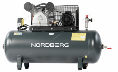купить NORDBERG NCP300/690 Компрессор поршневой с ременной передачей 380В, ресив. 270л, 690л/мин
