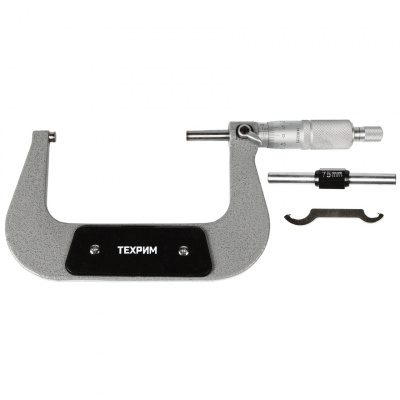купить ТЕХРИМ T050008 Микрометр МК-100, 100 мм - 0.01 КЛ.1, ГОСТ 6507-90