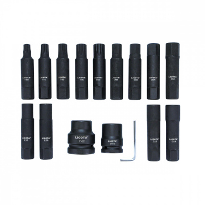 купить LICOTA ATF-5219 Набор бит для грузового транспорта с переходниками 3/4" и 1" 16 пр.