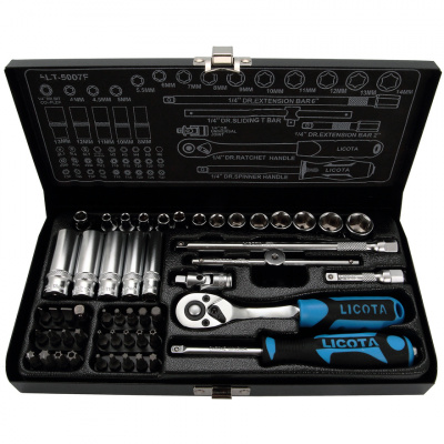 купить LICOTA ALT-5007F Набор торцевых головок 1/4" 52пр