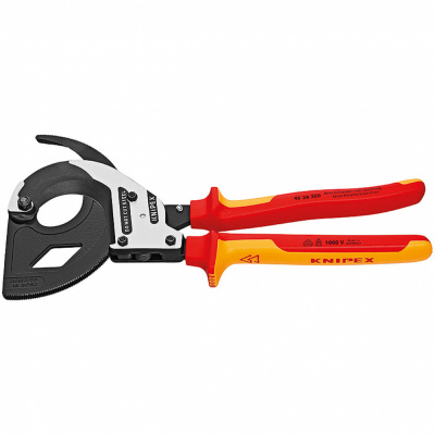 купить Knipex KN-9536320 Ножницы для резки кабелей по принципу трещотки, 3 «передачи» диэлектрические