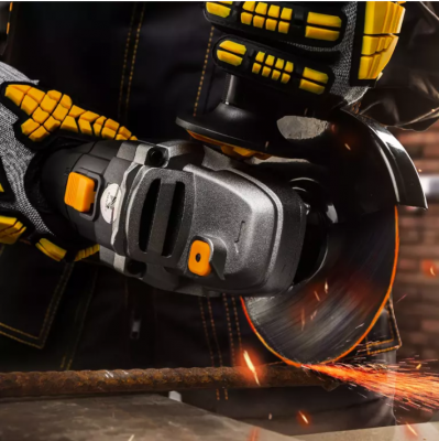 купить RUNTEC RT-AG900 Шлифмашина угловая аккумуляторная RUNTEC PRO 125 мм, 20В, 2*4Ач, 900Вт