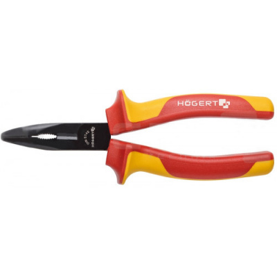 купить  HT1P923 HOEGERT Пассатижи изолированные удлиненные с полукруглыми изогнутыми губками 200 мм, 1000 V