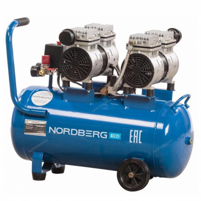 купить NORDBERG NCE050/210 Компрессор поршневой безмасляный, объем 50 л