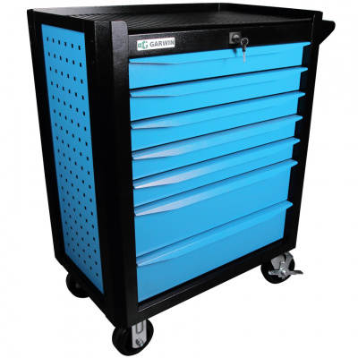 купить GARWIN 001020-5015 Тележка инструментальная серии Industrial 7 полочная синяя