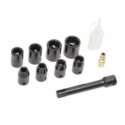 купить NORDBERG NP14085K Пневмогайковерт ударный 1/2", 850Нм, с головками в кейсе, ECO