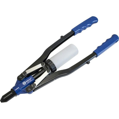 купить КОБАЛЬТ 243-554 Заклепочник 450 мм, двуручный, заклепки 2,4-3,2-4,0-4,8-6,4 мм, контейнер, блистер