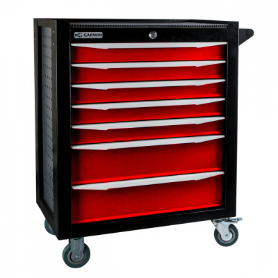 купить GARWIN 001017-3000 Тележка инструментальная серии Standart 7 полочная красная