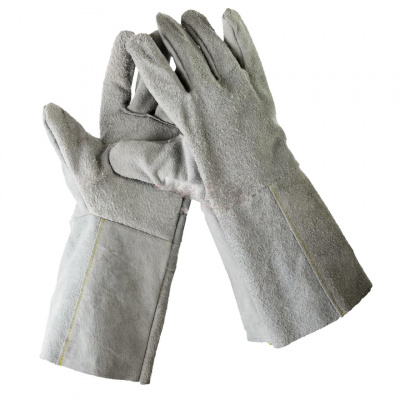 купить СТО STO11000 Краги сварочные из спилковой кожи КРС, толщина спилка 1,1-1,2мм. 10,5 размер.