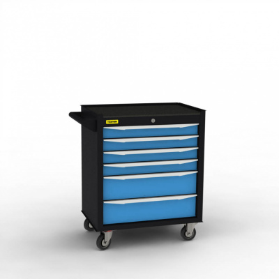 купить  TEL-GE-6-B GARWIN TEL-GE-6-B Тележка инструментальная 6 полочная GARWIN ECO синяя