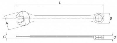 купить LICOTA AWT-ERS0015 Ключ комбинированный дюймовый 1-1/8"
