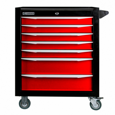 купить GARWIN 001017-3000 Тележка инструментальная серии Standart 7 полочная красная