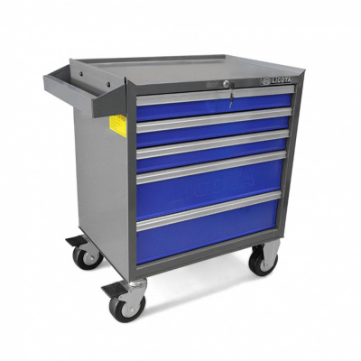 купить LICOTA AWX-2602BS Телега инструментальная, 5 полок, сине-серая